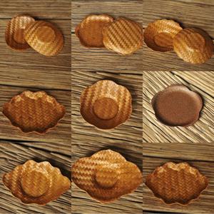 Handmade Bamboo Rattan Fruit Plate Checkered Pattern <b>Tea</b> <b>Tray</b> Kung Fu <b>Tea</b> Set Accessory Residential Use - Product Image 1