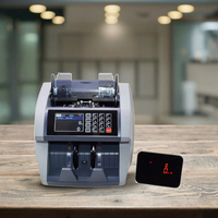 Meilleur prix Détecteur d'argent CIS double compteur de devises à chargement par le haut Machine de comptage d'espèces à double valeur mixte compteur de factures de haute qualité