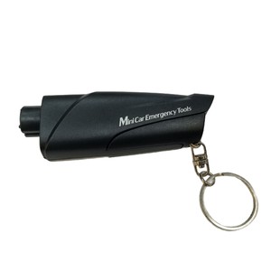 Smarlan Brise-vitre d'urgence Mini marteau de sécurité pour voiture en acier inoxydable noir PCABS 30g Porte-clés - Product Image 3