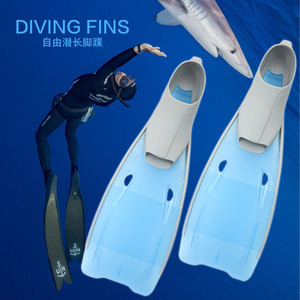 Palmes de plongée en apnée pleine longueur en PVC rigide pour adultes – Équipement d'entraînement de natation et de plongée - Product Image 4