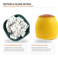 Jouet Squishy Pudding à Rebond Lent en TPR, Jouet Anti-Stress à Presser, Jouet Sensoriel de Bureau en Forme de Pudding Caramel pour Enfants et Adultes