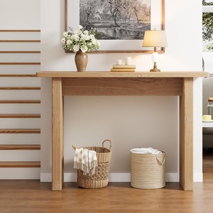 <span class=keywords><strong>Mesa</strong></span> Consola Larga y <span class=keywords><strong>Estrecha</strong></span> de Madera Natural Estilo Rústico Moderno para Entrada, Venta al por Mayor de Fábrica - Product Image 6