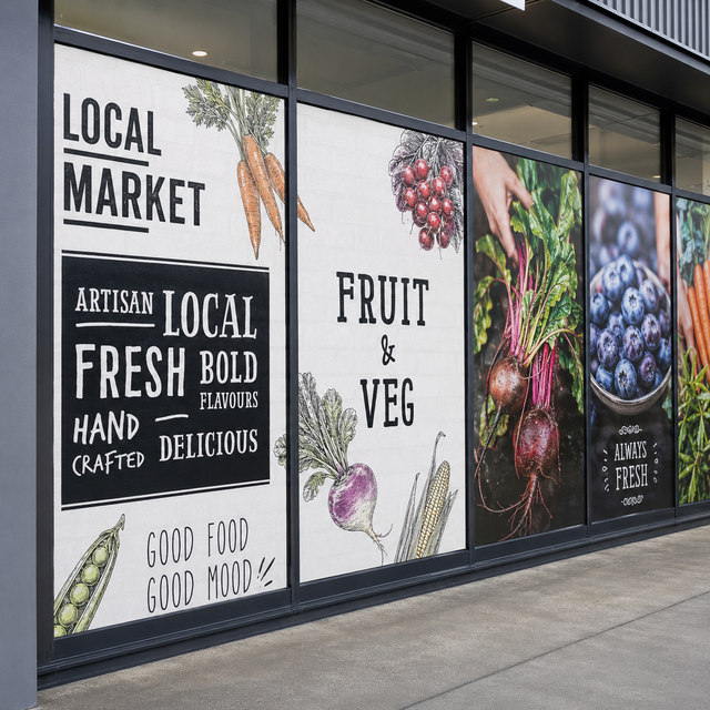 Promotional Digital Print Eco-Friendly Opaque Shop Door Window Decoration Waterproof Store Removable Vinyl Decal Custom Shape