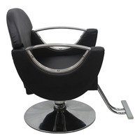 Chaise de coiffure hautement respirante avec dossier, équipement de coiffure adapté aux salons de coiffure et aux salons de beauté