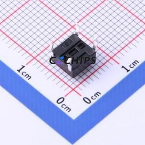 TSD001B04318A Tactile Switch Through hole Component (THT)-4P,6x6mm Switch Round Button 1.8N Through Hole 6mm - Product Image 2
