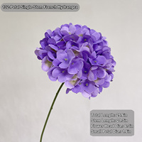 Fleurs d'hortensia artificielles HGA à prix d'usine, longues tiges en soie artificielle pour la décoration de réceptions de mariage, dîners et fêtes