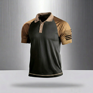 Camisetas Polo para Hombre, Manga Corta, Casuales, Clásicas, de Color Sólido, Mezcla de Algodón, Ligeras, para Uso Diario, Top de Verano - Product Image 1