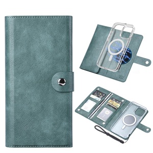 Custodia a Portafoglio con Fibbia Laterale in PU Effetto Pelle, Guscio Interno Magnetico Separabile, Anti-Skimming, Multi-Scomparto per Carte, Antiurto per <span class=keywords><strong>iPhone</strong></span> 17PM - Product Image 6