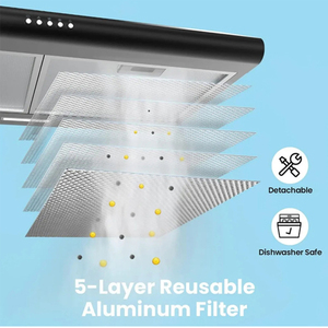 เครื่องดูดควันคุณภาพสูงขนาดเล็กสำหรับใช้ในครัวเรือน และเครื่องดูดควันแบบดูดลง 600 มม. รุ่นพิเศษสำหรับยุโรป - Product Image 2