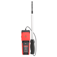 UNI-T UT362H Hot Wire Anemometer Temperature Instrument 99 Data Storage 0 30.0m/s 0 999900CFM 0 40℃ Language Options EN FR