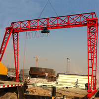 Grue portique extérieure montée sur rail, structure en treillis, 20 tonnes, pour entrepôt de conteneurs