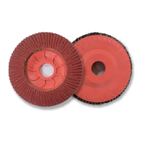 Disque à lamelles en céramique supérieure Disque abrasif à support en plastique Disque lamellaire Meulage en acier inoxydable Roue métallique en acier au carbone