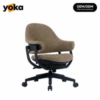 Vente directe usine Nouvelle chaise de bureau moderne en tissu, ergonomique, dossier solide, réglable, pour ordinateur, usage exécutif, scolaire, en nylon