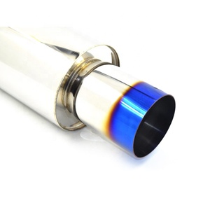 SYPES Custom Universal Stainless Steel Straight Exhaust <strong>Muffler</strong> <strong>Tips</strong> Big Straight Drum Exhaust <strong>Muffler</strong> Straight <strong>Sound</strong> <strong>Mufflers</strong> - Product Image 4
