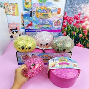Jouet Squishy en TPR en forme de cerf de Noël de 15 cm avec poudre dorée, taille extra large, simulation de nourriture à cuire à la vapeur, anti-stress pour filles - Product Image 3