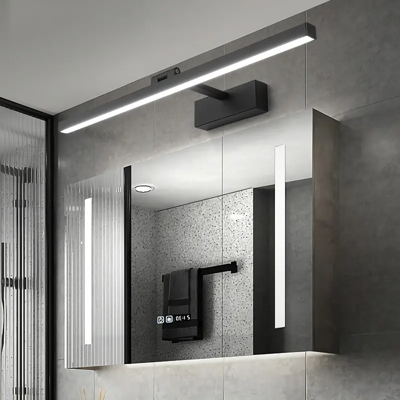 24 pollici nero LED Vanity Light regolabile moderno bagno Vanity Light Fixtures sopra lo specchio 5500K