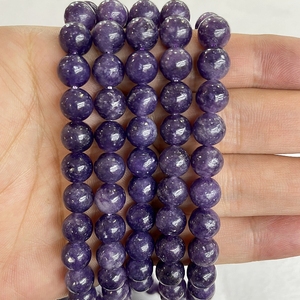 Tự Nhiên Lepidolite 4 <span class=keywords><strong>6</strong></span> 8 <span class=keywords><strong>10</strong></span> 12 <span class=keywords><strong>Mm</strong></span> Vòng Loose Hạt Trang Sức Làm Đá Quý Tự Nhiên Hạt - Product Image 5