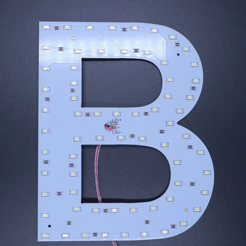 Personalizzato Led Letter Front light Sign Board 3D Channel Letters Signage LED pcb Font Circuit Board Sign per Business Store