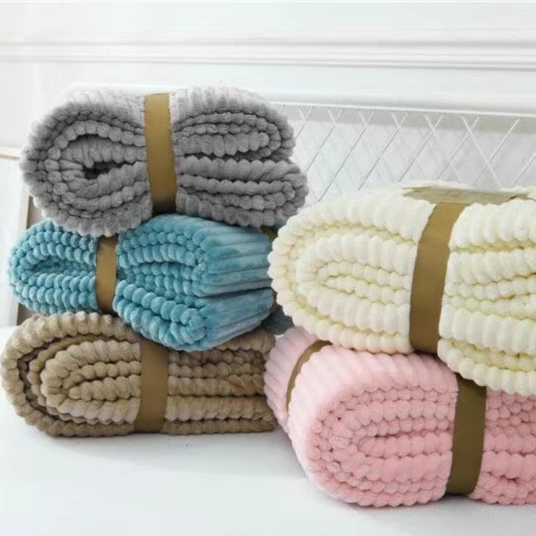 100% полиэстер однотонные тянуть фланелевое одеяло