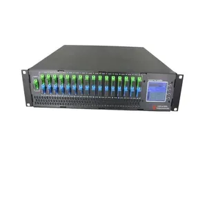 Amplificatore in Fibra Dopata all'Erbio 2U CATV FTTH EDFA 16 Porte 23dB di Uscita WDM 1550nm Modello 56EYA2-16*23 HFC/<span class=keywords><strong>DBS</strong></span>/FTTX Garanzia 1 Anno - Product Image 1