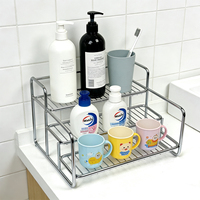 Organisateur de bouteilles d'assaisonnement à trois niveaux pour cuisine domestique, étagère de rangement multifonctionnelle pour comptoir de salle de bain