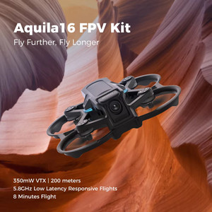 Kit FPV Aquila16, Mini Dron FPV sin Escobillas, Set Completo, Dron de Carreras RC con Cámara de Primera Persona, Dron Divertido para Interiores/Exteriores, Quadcopter - Product Image 2