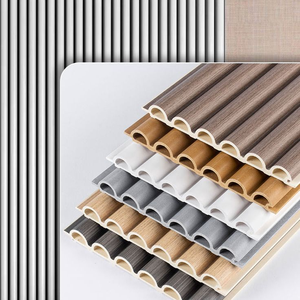 Современные 3D-панели WPC с рифленой поверхностью и цветочным узором, влагостойкие, для внутренней и наружной отделки стен в отелях, кухнях, спортзалах - Product Image 3