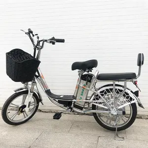 الصين مصنع Bicicleta كهربي 48v 10ah 350w دراجة كهربائية 18 "الكبار 2 مقعد الدراجات الكهربائية المدنية البضائع e الدراجة