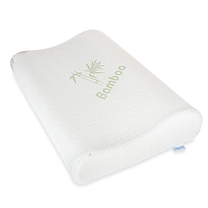 <span class=keywords><strong>Oreiller</strong></span> ergonomique en mousse à mémoire de forme en fibre de bambou naturelle, personnalisé OEM&ODM, pour le soutien cervical et orthopédique - Product Image 2