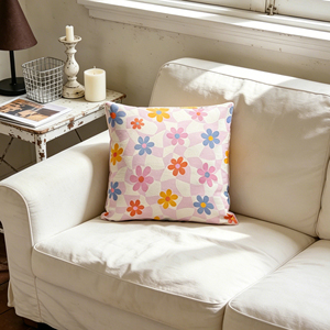 <strong>Funky</strong> Colorful Flower Throw Pillow Covers Y2K Aesthetic Daisy Print Cushion Case for <strong>Sofa</strong> Couch Living Room Home Decor - Product Image 2