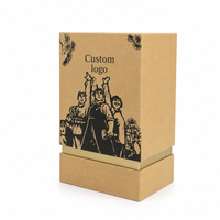 Boîte cadeau rigide personnalisée avec couvercle, matériaux recyclés de luxe, biodégradables, respectueux de l'environnement, pour cosmétiques, parfums, soins de la peau, avec doublure en éponge