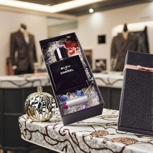 Boîtes rigides de style tiroir en carton kraft avec revêtement UV et sangle en cuir pour lunettes/montres - Product Image 1