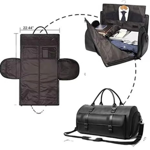 Sac de voyage pour vêtements BSCI, sac de voyage 2 en 1 en PU tendance pour suspendre les vêtements, sac de voyage pour costume - Product Image 2