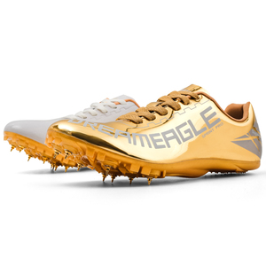 Personalizza la suola per unghie in acciaio con superficie a specchio in pelle Unisex Field And Track Running Athletic pala Track shoe - Product Image 2