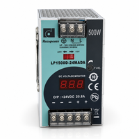 Alimentation à découpage sur rail DIN Reignpower 500W, alimentation 24V, convertisseur AC/DC stabilisé, alimentation industrielle, fabricant ODM