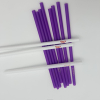 Pailles compostables écologiques en PLA, pailles biodégradables avec impression