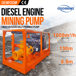 Customized 8 Inch Underground Dewatering <b>Pump</b>, Stationary Powered High <b>Vacuum</b> Assisted Self Priming Water <b>Pump</b> Set - Product Image 2