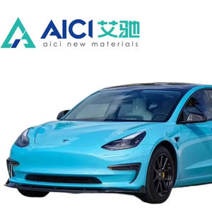 Film vinyle PVC de haute qualité pour enveloppement de voiture, anti-rayures, anti-UV, vente directe d'usine, super brillant, <span class=keywords><strong>bleu</strong></span> <span class=keywords><strong>ciel</strong></span>, changeant de couleur - Product Image 1