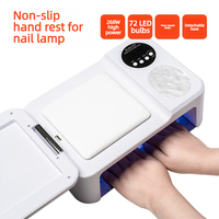 Lampe à ongles UV LED SUN23S 268W avec repose-main amovible, 72 perles LED, 4 réglages de minuterie, base amovible, séchoir à ongles pour salon de manucure