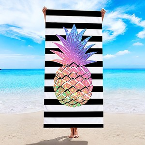 Bán Buôn Tùy Chỉnh In Sọc Bãi Biển Khăn 100% Bông Khăn Mềm Mại Và Nhanh Chóng Khô Bơi Khăn Loạt Các Gói - Product Image 2