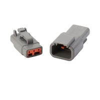 Connecteur automobile Deutsch étanche série DTM 2 3 4 6 8 12 broches 12-14AWG avec contacts estampés mâle/femelle