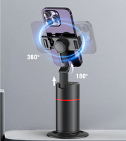 Support de téléphone à suivi automatique avec rotation à 360 degrés, suivi du visage et du corps, trépied de suivi pour la prise de vue de vlogs et le streaming en direct
