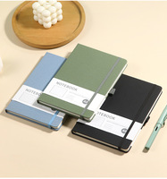 Cuaderno A5 con Tapa Dura de Cuero PU, Grabable con Láser, con Encuadernación Cosida con Hilo, para Oficina, Escuela, Negocios y Otros Usos