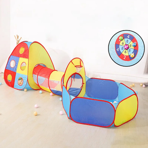 ชุดเต็นท์บอลพิต 5 ช่อง พร้อมเป้าและลูกบอลเหนียว 5 ลูก ของเล่นเด็กเล่นได้ทั้งในบ้านและนอกบ้าน ของขวัญสำหรับเด็กวัยเตาะแตะ ขายดีปี 2026 - Product Image 3