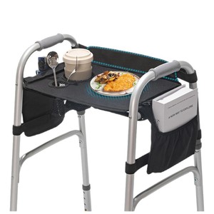 Plateau de rangement DURAPOWER Walker 40x23cm pliable, portable, multifonctionnel pour les personnes âgées, utilisation en extérieur - Product Image 1