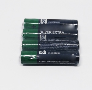 Meilleure vente PVC veste Zinc carbone Super sec R03 AAA 1.5V batterie pour interrupteurs et prise voiture calculatrice télécommande - Product Image 4