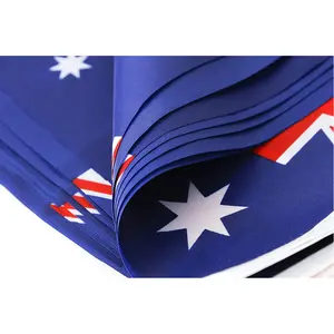 Di alta qualità Decorazioni Del Partito Bunting Bandiera Indoor/Outdoor Nazionale del Paese Bandiere Personalizzate In Australia Bandiera Australiana