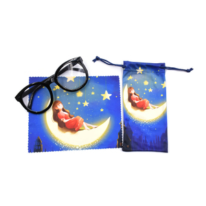 Poche d'emballage en verre souple <span class=keywords><strong>pour</strong></span> lunettes Lentille en <span class=keywords><strong>microfibre</strong></span> Nettoyage de l'écran Sac de cordon <span class=keywords><strong>pour</strong></span> lunettes - Product Image 3