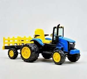 Nuovo Modello Auto Elettrica per Bambini 12V a 6 Ruote <span class=keywords><strong>con</strong></span> Rimorchio, Trattore Elettrico per Bambini 2-4 Anni, Auto a Batteria per Bambini - Product Image 3