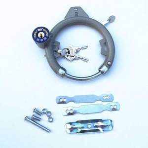 Candado para Bicicleta con Llaves, Grillete Redondo de Metal para Seguridad, Tamaño Estándar - Product Image 1